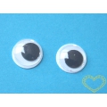 Pohyblivé oči kulaté ø 10 mm - balení 14 kusů